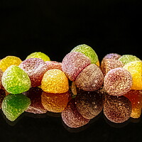 Buy canvas prints of Jelly tots reflection by Helkoryo Photography