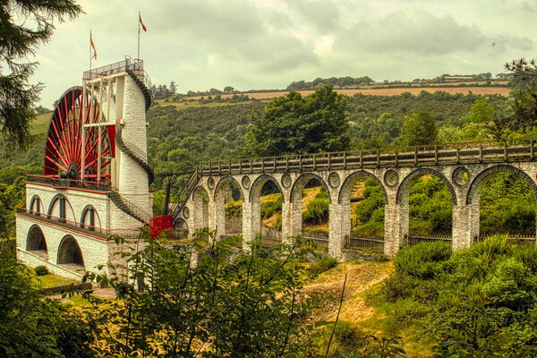 Laxey Wheel Isle of Man Lady Isobella Picture Board by Helkoryo Photography