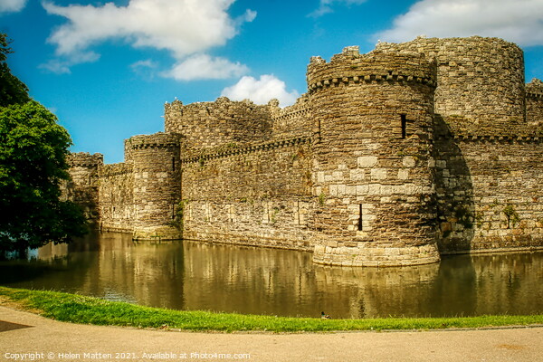 Beaumaris Castle 1 Picture Board by Helkoryo Photography