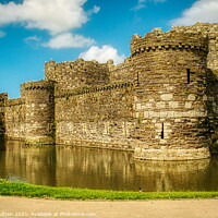 Buy canvas prints of Beaumaris Castle 1 by Helkoryo Photography