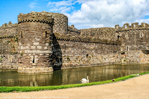 Beaumaris Castle 2 Picture Board by Helkoryo Photography
