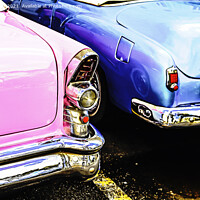 Buy canvas prints of Vintage Car Colour by Janie Pratt