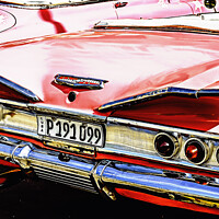 Buy canvas prints of Vintage Pink Bumper by Janie Pratt