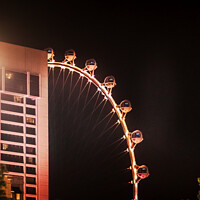 Buy canvas prints of Las Vegas Ferris Wheel by Janie Pratt