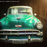 Buy canvas prints of Green Car by Janie Pratt