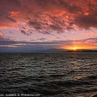 Buy canvas prints of Sunset, Belfast Lough by Cecil Owens