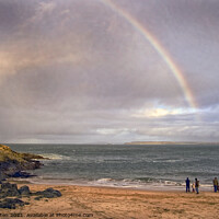 Buy canvas prints of Porthgwidden Beach, St. Ives, Cornwall, UK. by Peter Bolton