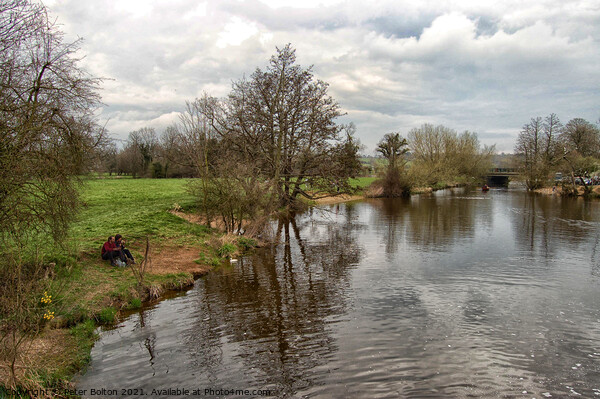 River Stour at Dedham, Essex, UK Picture Board by Peter Bolton