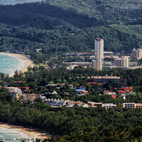 Buy canvas prints of Majestic Panorama of Patong Town by Peter Bolton