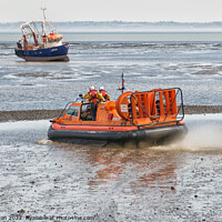 Buy canvas prints of Lifesaving Hovercraft Rescue by Peter Bolton