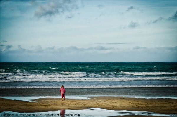 'I'm so small' Photo art at St. Ives, Cornwall. Picture Board by Peter Bolton