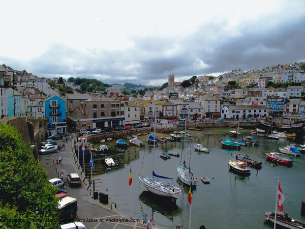 Brixham Harbour, Devon. Picture Board by Peter Bolton