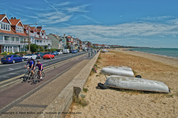 Eastern Esplanade looking east at Thorpe Bay, Southend on Sea, Essex. Picture Board by Peter Bolton