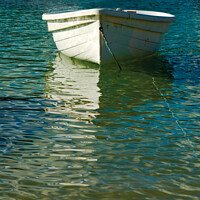 Buy canvas prints of 'The White Boat' by Peter Bolton