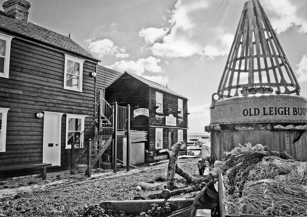 Old wooden cottages at Leigh on Sea, Essex, UK.  Picture Board by Peter Bolton