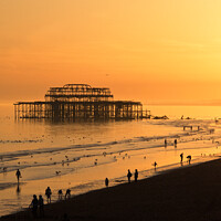 Buy canvas prints of  The West Pier, Brighton, Sussex, UK. by Peter Bolton