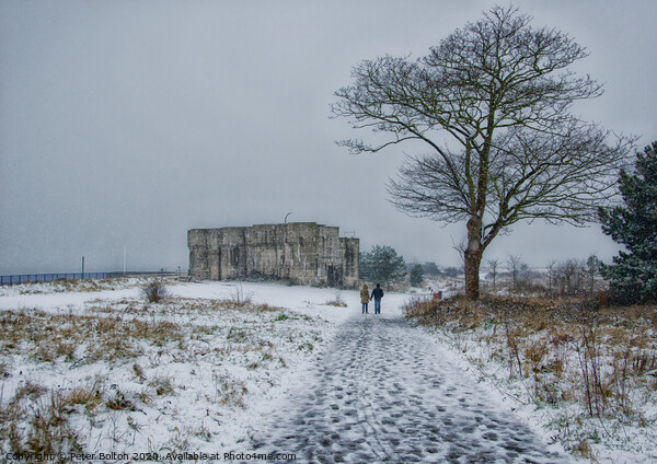 Winter scene at the Garrison, Shoeburyness, Essex, UK. Picture Board by Peter Bolton