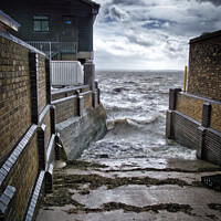 Buy canvas prints of Slipway at Old Leigh fishing village, Essex, Uk. by Peter Bolton