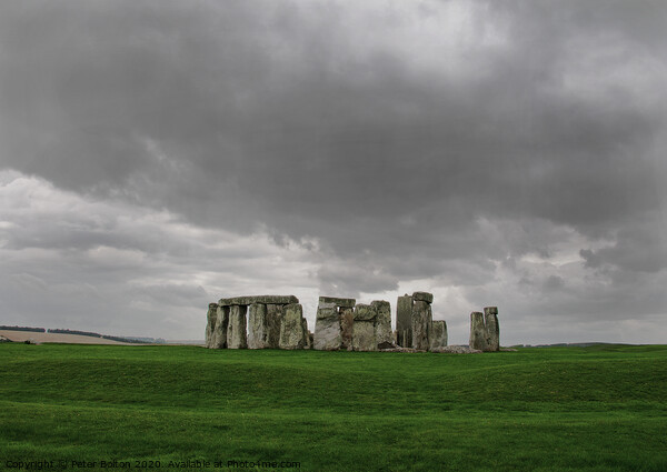 Stonehenge Ancient Monument, Wiltshire, UK. Picture Board by Peter Bolton
