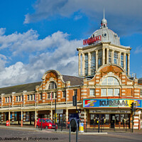 Buy canvas prints of 'Kursaal', Southend on Sea, Essex, UK. Grade II listed opened in 1901, the worlds first purpose built amusement park. by Peter Bolton
