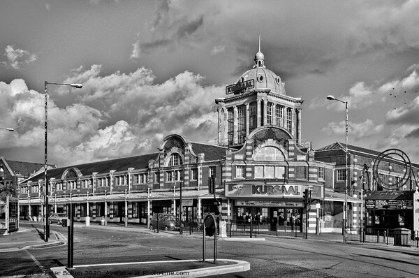 The famous 'Kursaal' at Southend on Sea, Essex. One of the first purpose built amusement parks in the world. Picture Board by Peter Bolton