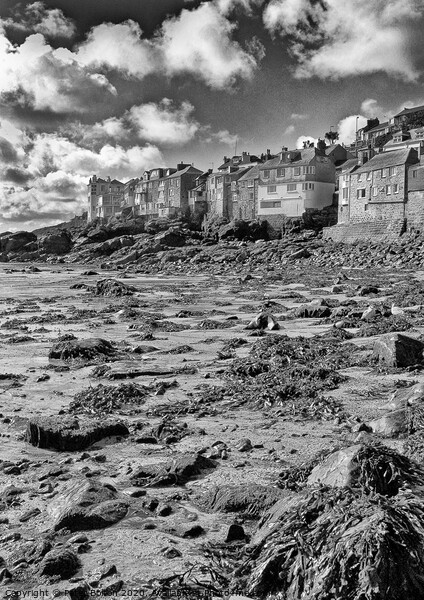 St.Ives Beach at low tide. Cornwall. Picture Board by Peter Bolton