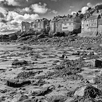 Buy canvas prints of St.Ives Beach at low tide. Cornwall. by Peter Bolton