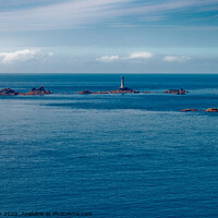 Buy canvas prints of Longships Lighthouse at Lands End, Cornwall.  by Peter Bolton