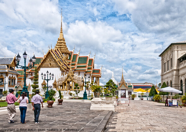 A main thoroughfare at the Grand Palace in Bangkok, Thailand.  Picture Board by Peter Bolton