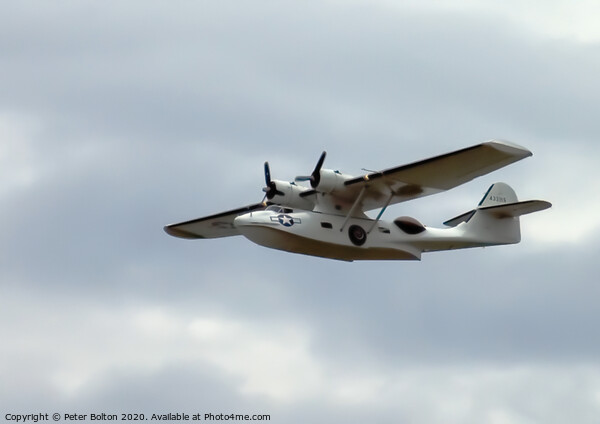Consolidated  PBY Catalina Flying Boat at Southend on Sea, Essex. Picture Board by Peter Bolton
