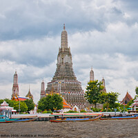 Buy canvas prints of Wat Arun in Bangkok- Temple of Dawn. Thailand. by Peter Bolton