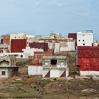 Buy canvas prints of Urban dwellings near Tetoun, Morocco. by Peter Bolton