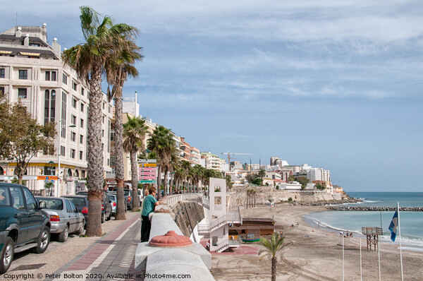 The seafront in Ceuta, a Spanish autonomous city. North Africa. Picture Board by Peter Bolton