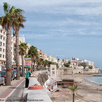 Buy canvas prints of The seafront in Ceuta, a Spanish autonomous city. North Africa. by Peter Bolton