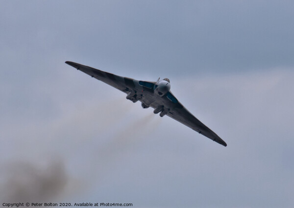 Avro Vulcan Bomber at Southend on Sea, Essex. Picture Board by Peter Bolton