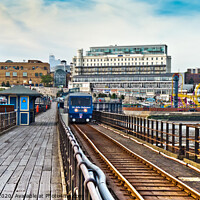 Buy canvas prints of The pier train at Southend on Sea, Essex, UK by Peter Bolton