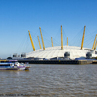 Buy canvas prints of The O2 Arena from the River Thames at Greenwich, London. by Peter Bolton