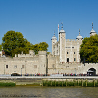 Buy canvas prints of  Tower of London from the river. London, UK. by Peter Bolton