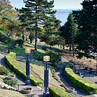 Buy canvas prints of Cliff Gardens, Southend on Sea, Essex, UK. by Peter Bolton