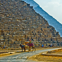 Buy canvas prints of Majestic Pyramids of Giza by Peter Bolton