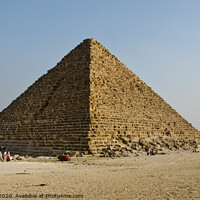 Buy canvas prints of Pyramid of Menkaure at Giza, Egypt. by Peter Bolton