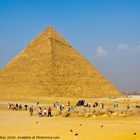 Buy canvas prints of The Pyramid of Khafre, Giza, Egypt. by Peter Bolton