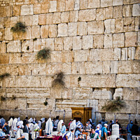 Buy canvas prints of Western Wall, Jerusalem, Israel. by Peter Bolton