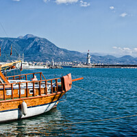 Buy canvas prints of Antalya Harbour, Turkey. by Peter Bolton