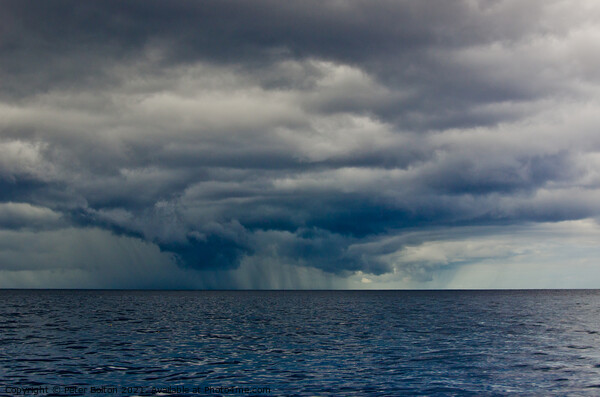 A December storm near St. Vincent, Caribbean. Picture Board by Peter Bolton