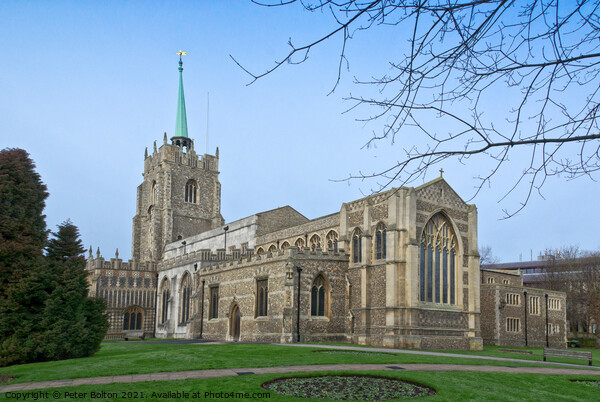 Chelmsford Cathedral, Essex, UK. Picture Board by Peter Bolton