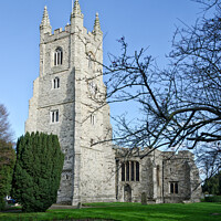 Buy canvas prints of St. Mary's Church, Prittlewell. Southend on Sea, Essex, UK. by Peter Bolton