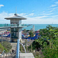 Buy canvas prints of Observation Tower on the seafront at Southend on Sea, Essex. by Peter Bolton