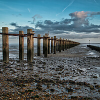 Buy canvas prints of The Shoeburyness Boom, River Thames, Essex, UK by Peter Bolton