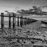 Buy canvas prints of The Shoeburyness Boom, River Thames, Essex, UK by Peter Bolton